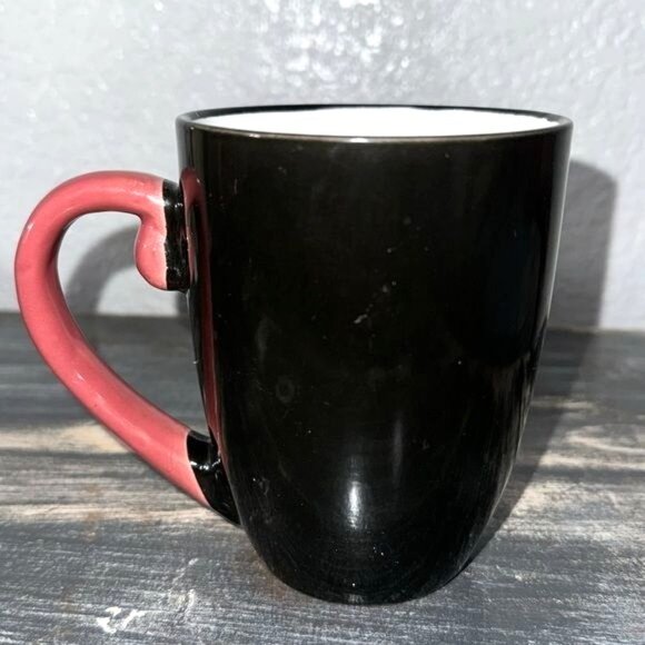Funny Wine Coffee Mug With Heart Handle - Picture 3 of 6
